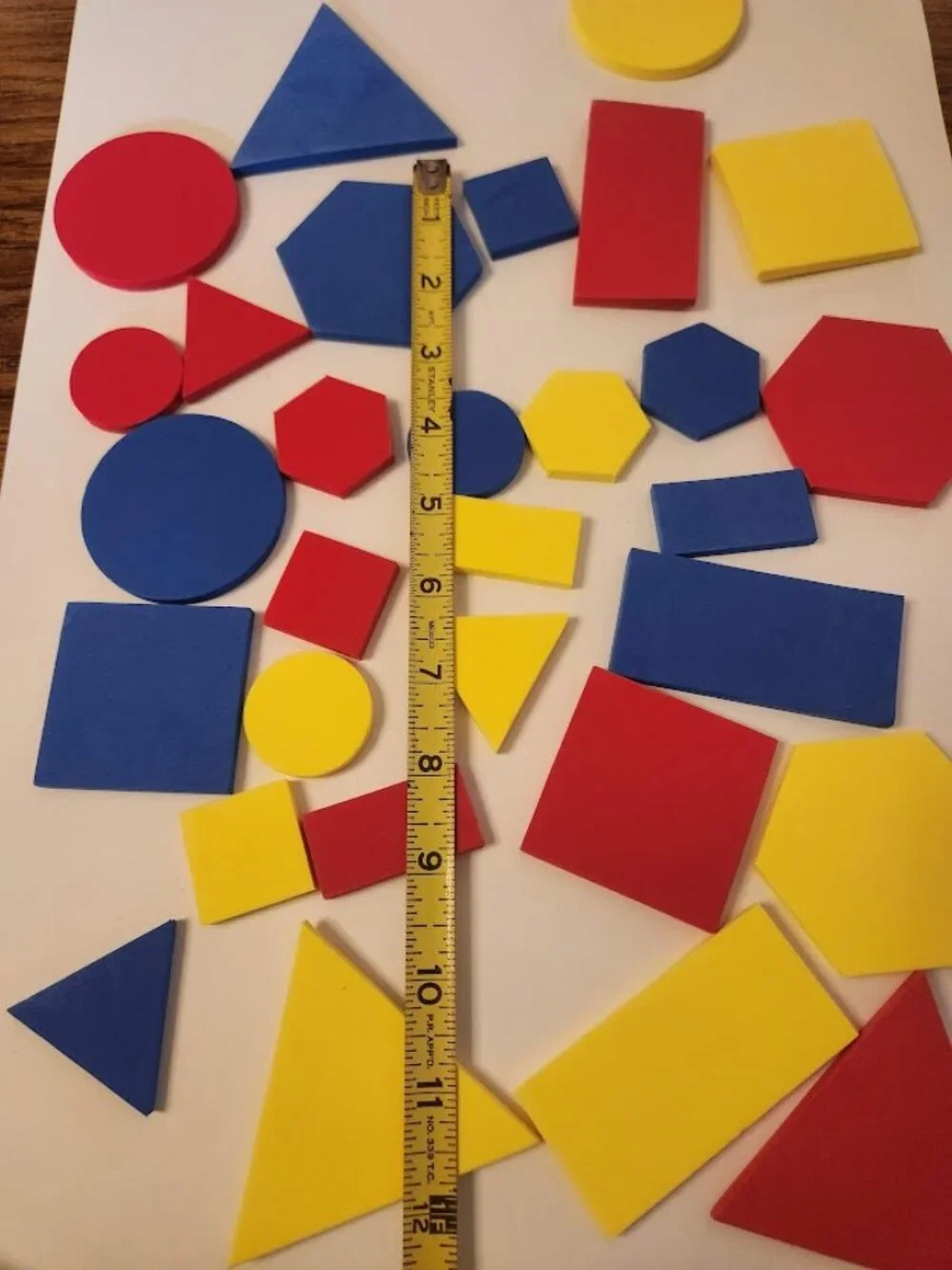Foam Shapes Geometry Colors Colored Math Manipulatives Toys Tools Educational Ki